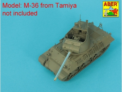 U.S. 90 mm M3 barrel with thread protector for tank destroyer M36 - image 7