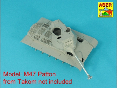 90 mm M-36 tank barrel T-Shaped Muzzel Brake with mantlet cover for U.S. M47 or M48A1 Patton - image 4