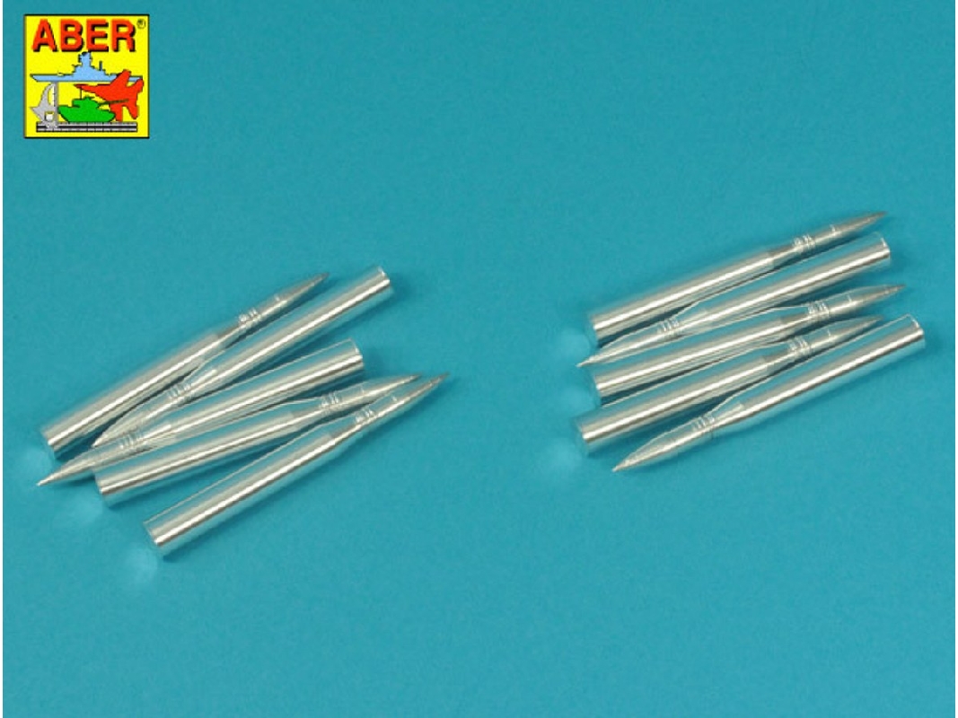 Set of 8,8cm projectiles x 10 pcs. for  Jagdpanther, King Tiger & Nashorn - image 1