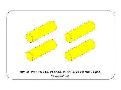 Weight for plastic models 25 x 9 mm x 4 pcs. - image 9