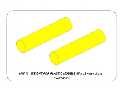 Weight for plastic models 65 x 12 mm X 2 pcs. - image 10