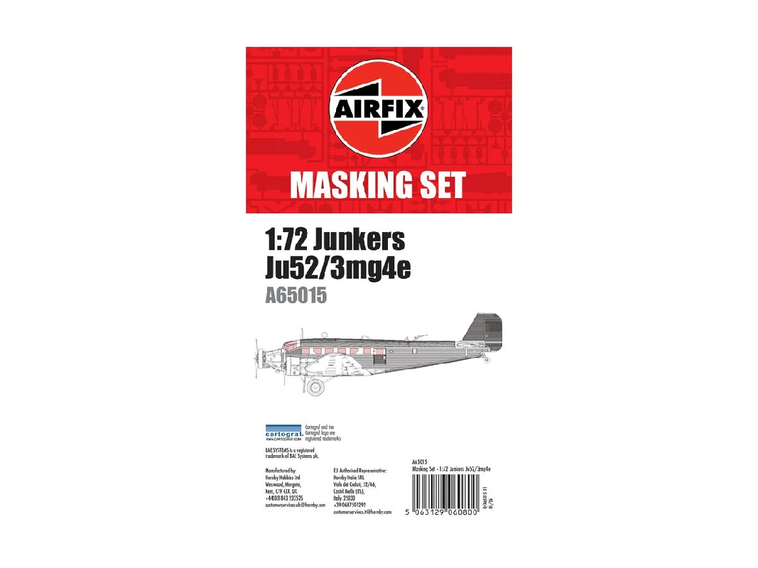 Junkers Ju-52/3mg4e - Masking Set (For Airfix Kits) - image 1