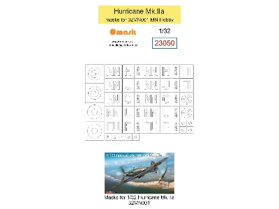 Hawker Hurricane Mk.Iia - Masks (For Mn-hobby 32mn001 Kit) - image 1