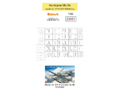 Hawker Hurricane Mk.Iib - Masks (For Mn-hobby 32mn002 Kit) - image 1