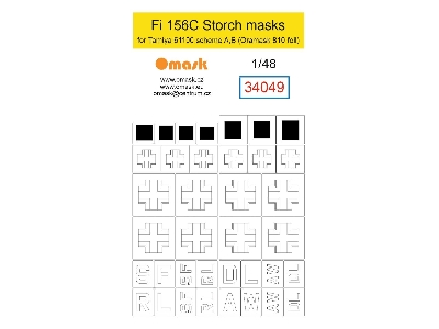Fieseler Fi 156 C Storch - Masks (For Tamiya 61100 Kit Scheme A And B) - image 1