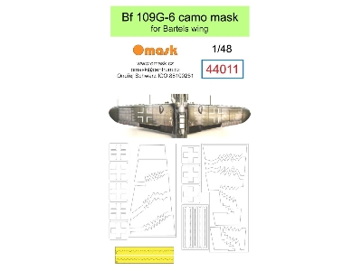 Bf 109g-6 Camo Mask For Bartels Wing - image 1