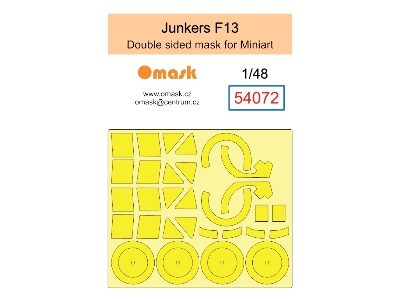 Junkers F13 - Mask Set (For Miniart Kits) - image 1