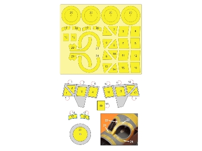 Junkers F13 - Mask Set (For Miniart Kits) - image 2