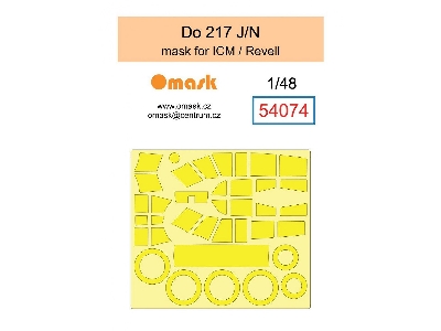 Dornier Do 217 J/N Mask (For Icm/Revell Kits) - image 1