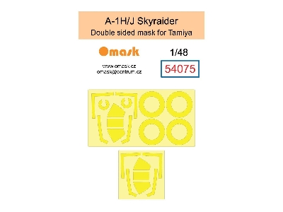 Douglas A-1h/J Skyraider - Double Sided Mask (For Tamiya Kits) - image 1