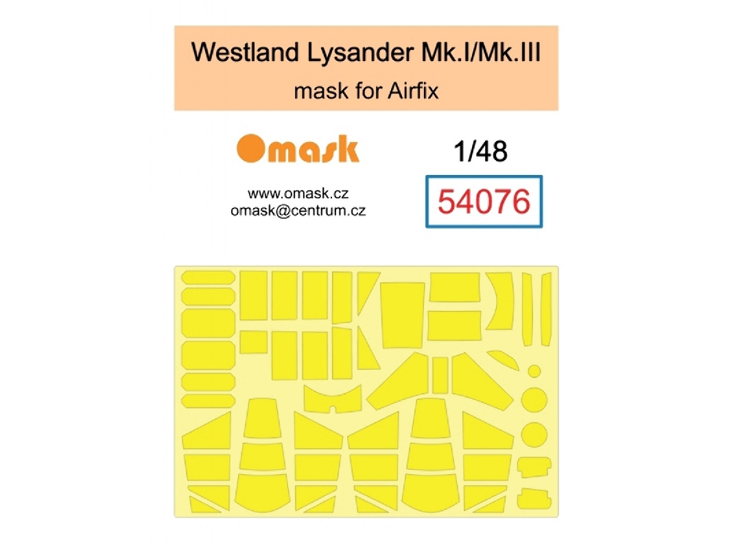 Westland Lysander Mk.I / Mk.Iii - Mask (For Airfix Kits) - image 1