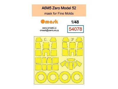 Mitsubishi A6m5 Zero Model 52 - Mask Set (For Fine Molds Kits) - image 1