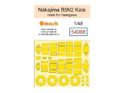 Nakajima B5n2 Kate - Mask Set (For Hasegawa Kits) - image 1