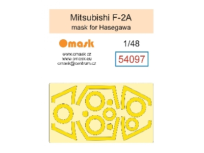 Mitsubishi F-2a - Mask Set (For Hasegawa Kits) - image 1