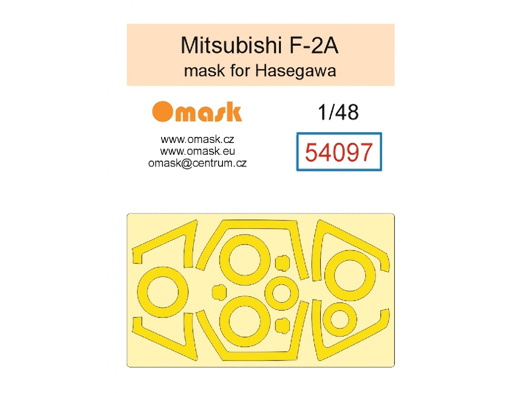 Mitsubishi F-2a - Mask Set (For Hasegawa Kits) - image 1