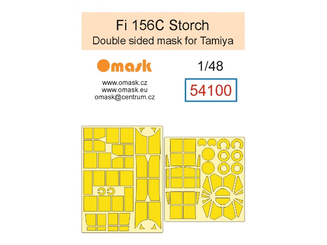 Fieseler Fi 156 C Storch - Double Sided Mask Set (For Tamiya Kits) - image 1