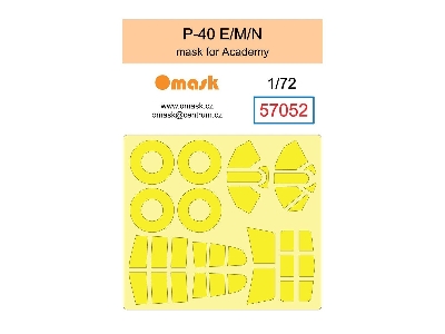 Curtiss P-40 E/M/N - Mask Set (For Academy Kits) - image 1
