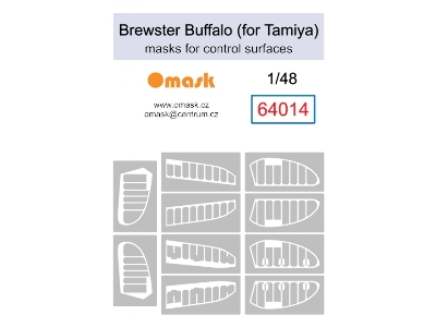 Brewster Buffalo - Masks For Control Surfaces (For Tamiya Kits) - image 1
