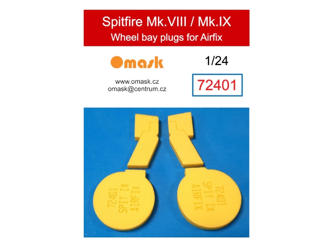 Supermarine Spitfire Mk. Viii / Mk. Ix - Wheel Bay Plugs (For Airfix Kits) - image 1