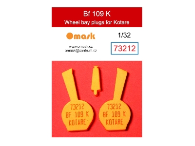Messerschmitt Bf-109 K - Wheel Bay Plugs (For Kotare Kits) - image 1
