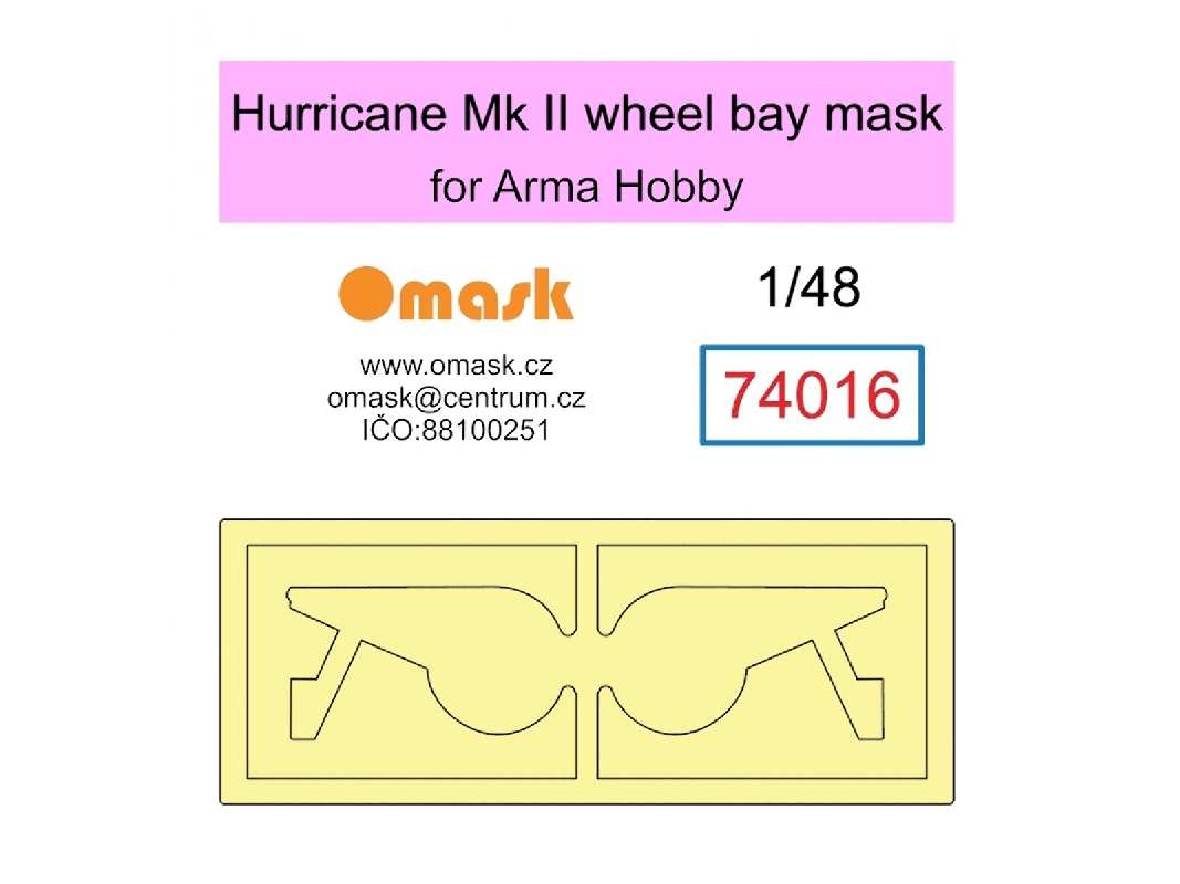 Hawker Hurricane Mk.Ii Wheel Bay Mask (For Arma Hobby Kits) - image 1
