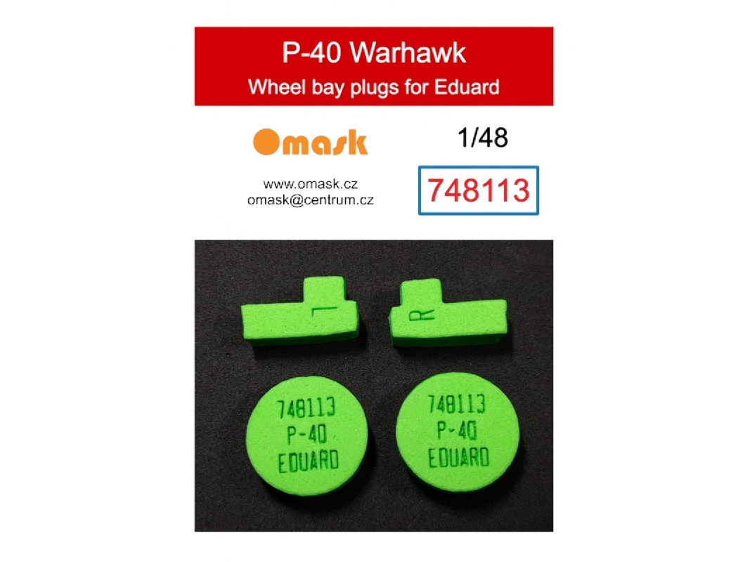 Curtiss P-40 Warhawk - Wheel Bay Plugs (For Eduard Kits) - image 1