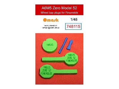 Mitsubishi A6m5 Zero Model 52 - Wheel Bay Plugs (For Finemolds Kits) - image 1