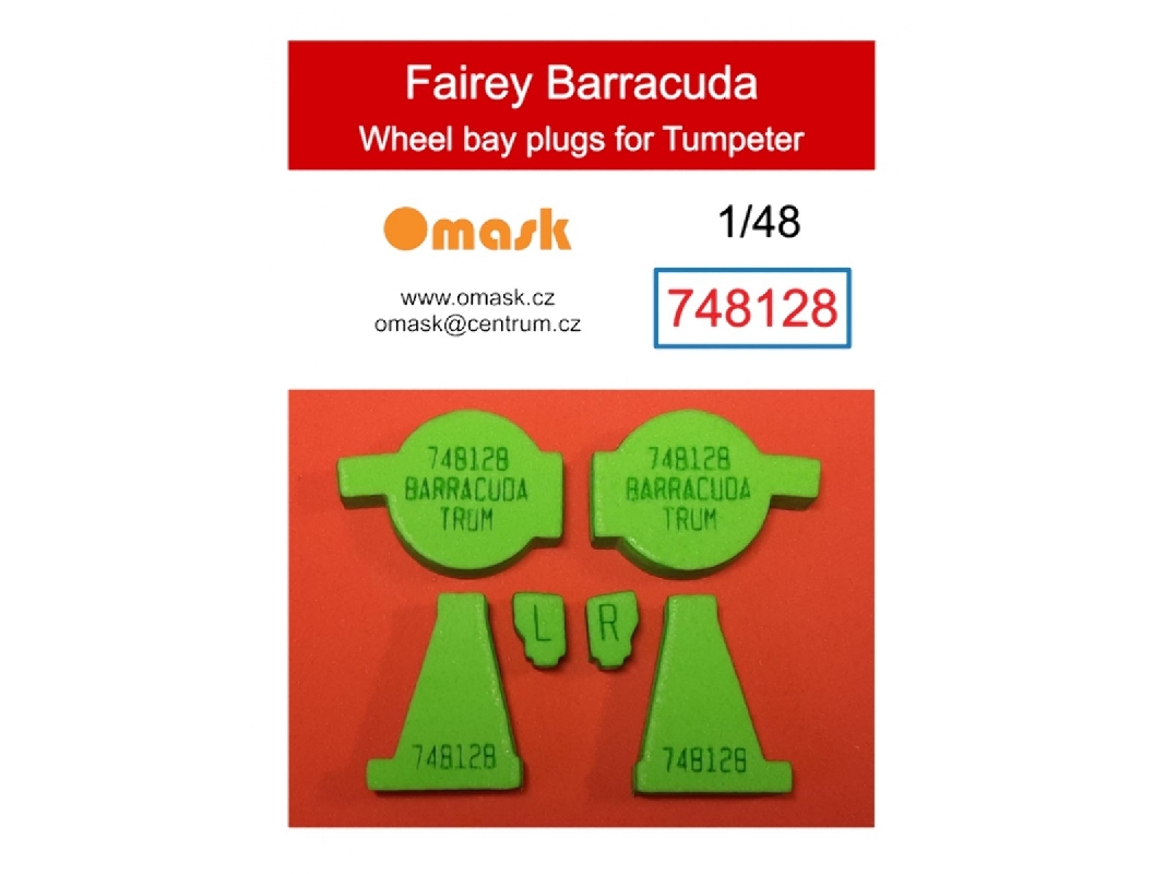 Fairey Barracuda - Wheel Bay Plugs (For Trumpeter Kits) - image 1