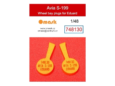 Avia S-199 - Wheel Bay Plugs (For Eduard Kits) - image 1