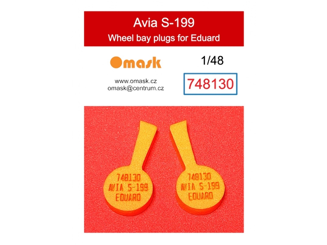 Avia S-199 - Wheel Bay Plugs (For Eduard Kits) - image 1