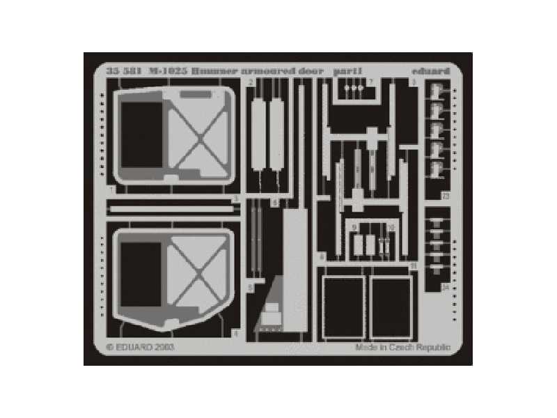 M-1025 armoured door 1/35 - Academy Minicraft - image 1