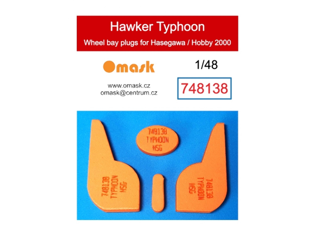 Hawker Typhoon - Wheel Bay Plugs (For Hasegawa And Hobby 2000 Kits) - image 1