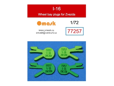 Polikarpov I-16 Type 5 - Wheel Bay Plugs (For Zvezda Kits) - image 1