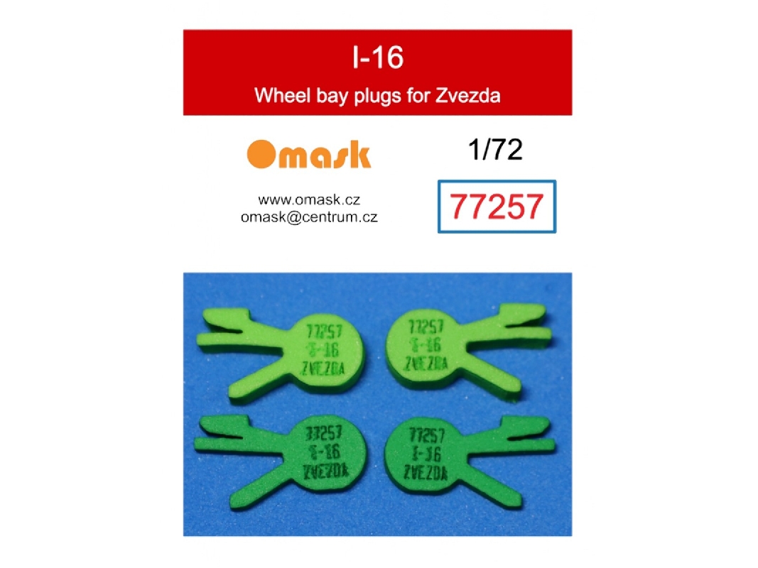 Polikarpov I-16 Type 5 - Wheel Bay Plugs (For Zvezda Kits) - image 1