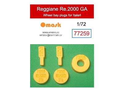 Reggiane Re.2000 - Ga Wheel Bay Plugs (For Italeri Kits) - image 1