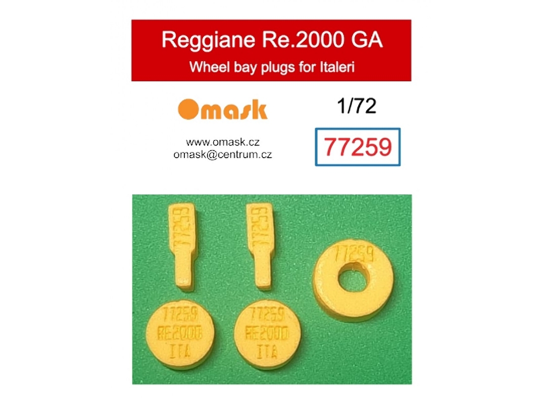 Reggiane Re.2000 - Ga Wheel Bay Plugs (For Italeri Kits) - image 1