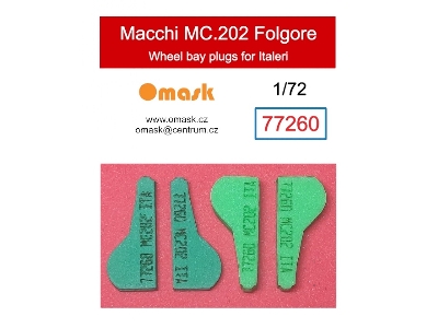 Macchi Mc.202 Folgore - Wheel Bay Plugs (For Italeri Kits) - image 1