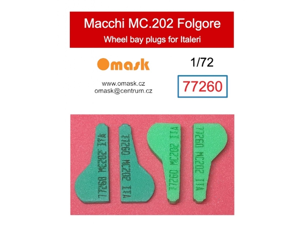 Macchi Mc.202 Folgore - Wheel Bay Plugs (For Italeri Kits) - image 1