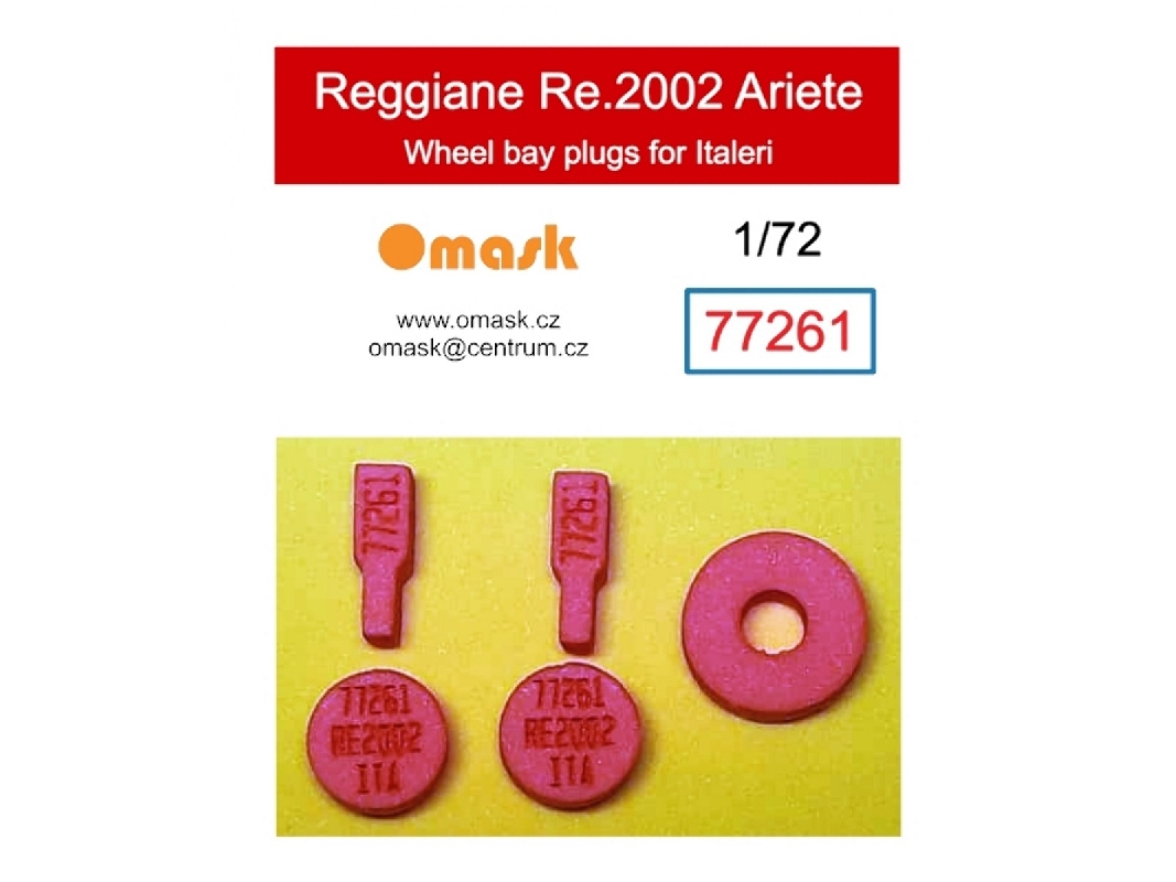 Reggiane Re.2002 Ariete - Wheel Bay Plugs (For Italeri Kits) - image 1