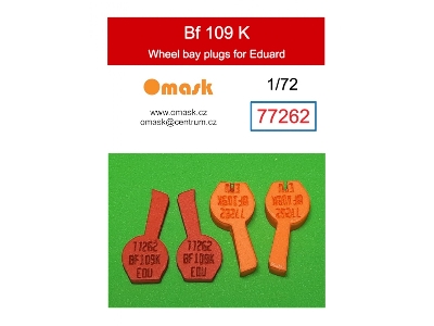 Messerschmitt Bf-109 K - Wheel Bay Plugs (For Eduard Kits) - image 1