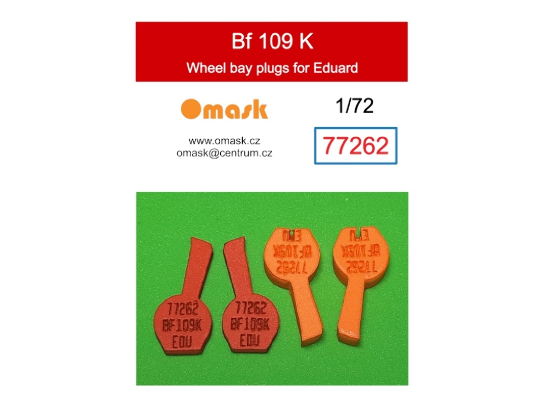 Messerschmitt Bf-109 K - Wheel Bay Plugs (For Eduard Kits) - image 1