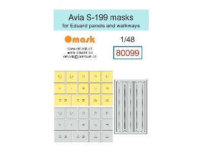 Avia S-199 - Masks For Panels And Walkways (For Eduard Kits) - image 1