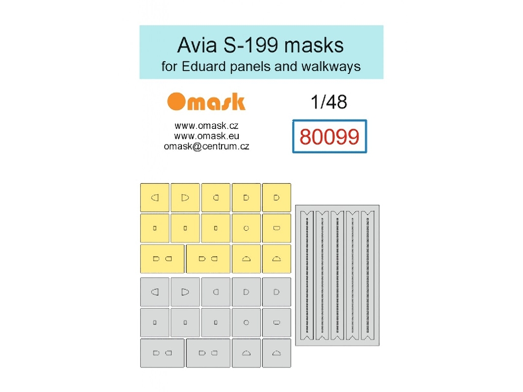 Avia S-199 - Masks For Panels And Walkways (For Eduard Kits) - image 1