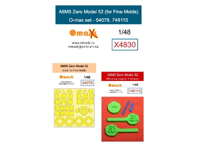 Mitsubishi A6m5 Zero Model 52 - O-max Set (For Fine Molds Kits) - image 1
