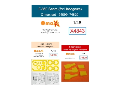 North American F-86 F Sabre - O-max Set (For Hasegawa Kits) - image 1