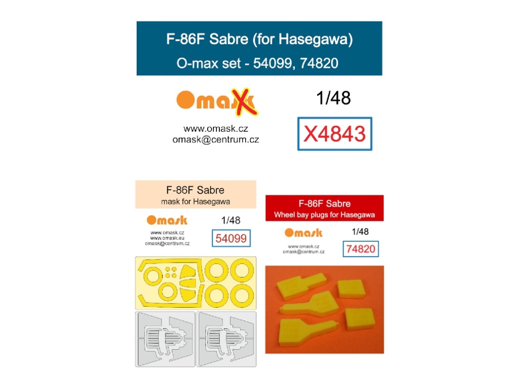North American F-86 F Sabre - O-max Set (For Hasegawa Kits) - image 1