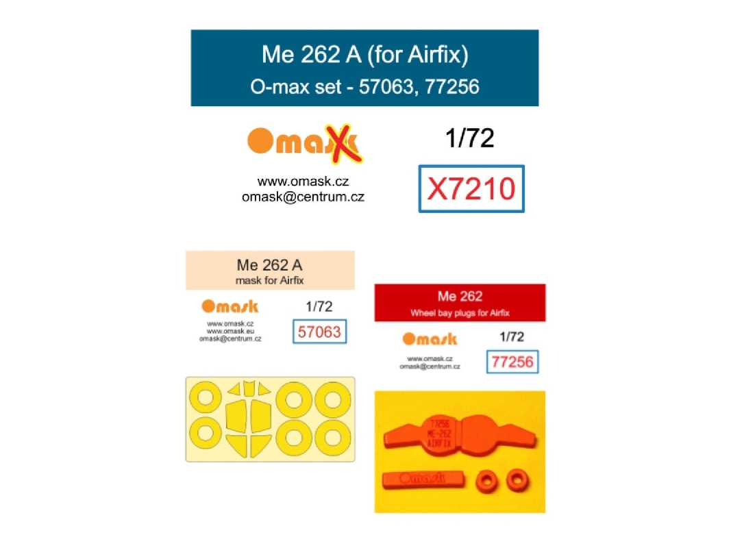Messerschmitt Me 262 A - O-max Set (For Airfix Kits) - image 1