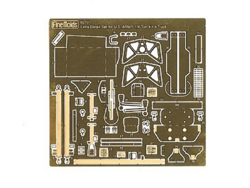 Us Army 1/4-ton 4x4 Truck Detail Up Parts - image 1