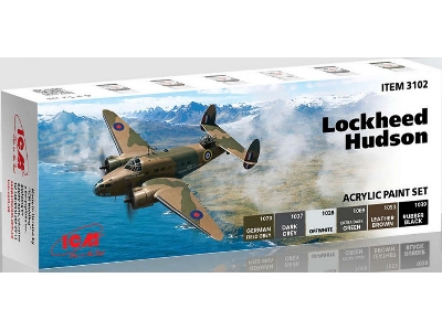 3102 Lockheed Hudson Acrylic Paints Set - image 1