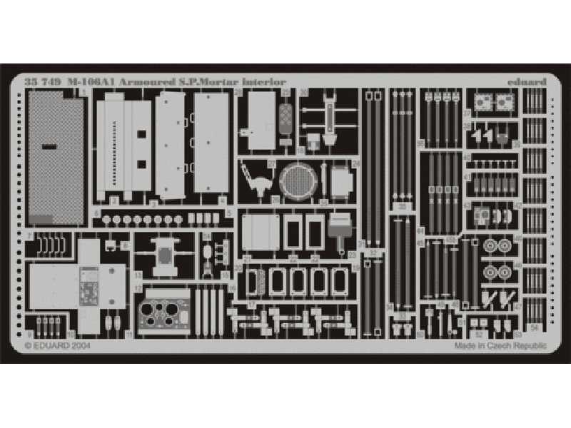 M-106A1 Armoured S. P.Mortar interior 1/35 - Tamiya - image 1